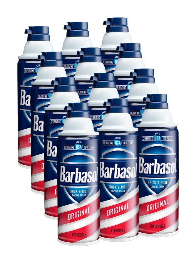 Barbasol Original Thick & Rich Shaving Cream 10 Oz (Pack of 12) - Image 1